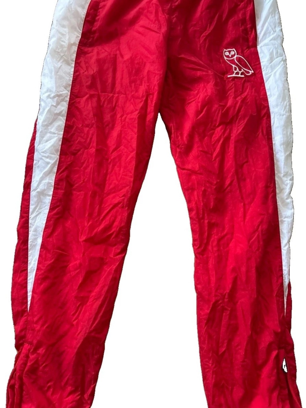 OVO October's Very Own Men's Track Suit Pants Red White Stripe Size Medium